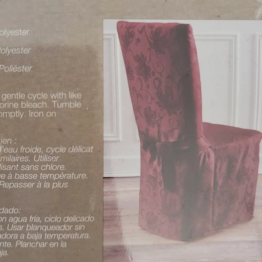 Autumn VINE (Wine Color) Dining ROOM CHAIR COVERS